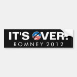 It's Over, Anti-Obama Pro-Romney Bumper Sticker
