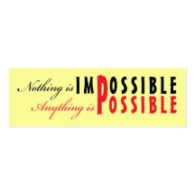 It's Possible motivart card Business Card Template