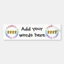 It's quadruplets! bumper sticker