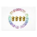 It's quadruplets! custom invitation