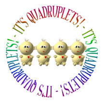 It's quadruplets! cut out