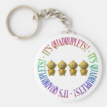 It's quadruplets! key chains