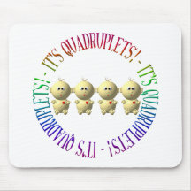 It's quadruplets! mousepads