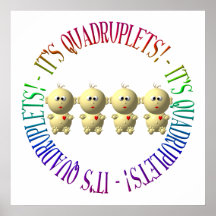 It's quadruplets! print