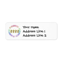 It's quadruplets! return address label