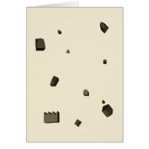 It's raining chocolate houses Card