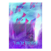 It's Raining Fish Custom Invitations