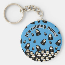 It's Raining Nuns Keychain