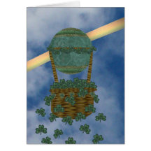 It's Raining Shamrocks Greeting Card