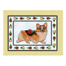 It's Rosie - Tri-colour Corgi Postcard