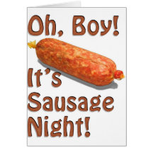 It's Sausage Night! Card