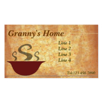 Its soup time  ! business card templates