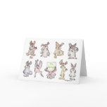 It's Spring Cartoon Rabbits Easter - Customized Card
