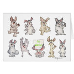 It's Spring Cartoon Rabbits Easter - Customized Card
