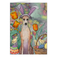 It's the Easter slim dog! Easter Card