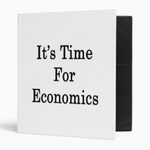 It's Time For Economics Vinyl Binder