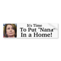 It's Time To Put "Nana" In a Home! Bumper Stickers
