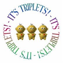 It's triplets! photo sculpture