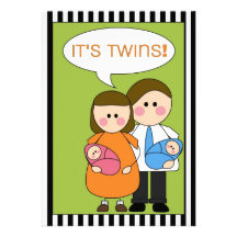 it's twins! (boy/girl) announcement