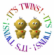 It's twins! photo cutout