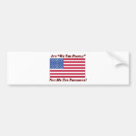 It's We The People Not Me The President Bumper Stickers