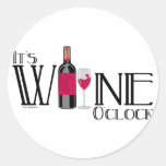 It's Wine O'clock Sticker