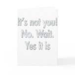 It's Your Fault  Divorce & Breakup Card