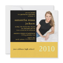 It's Your Year Graduation Invitation (Black)