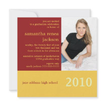 It's Your Year Graduation Invitation (Burgundy)