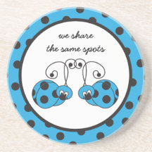 Itty Bitty Blue Ladybug Best Friends Coaster