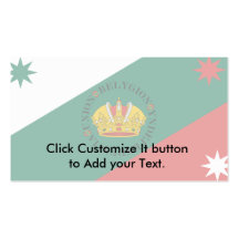 Iturbide'S Government, Mexico flag Business Card Template