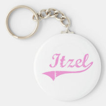 Itzel Classic Style Name Key Chain