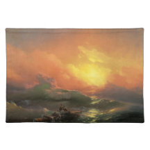 Ivan Aivazovsky The Nint Wave  placemat