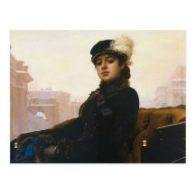 Ivan Kramskoi - Portrait of an unknown woman Post Cards