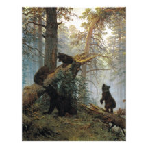 Ivan Shishkin Morning In A Pine Forest Letterhead Design