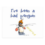 I've been a bad penguin postcard