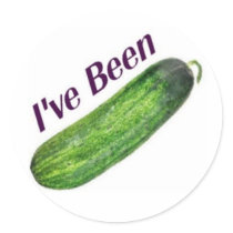 I've Been Cucumber Round Stickers