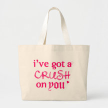 i've got a crush on you:) canvas bags