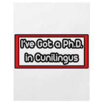I've Got a Ph.D. in Cunilingus