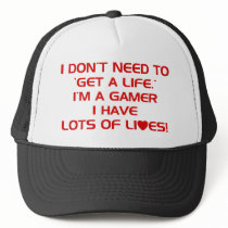 I've Got Lots Of Lives - Gamer Gaming Video Games Mesh Hat