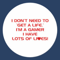 I've Got Lots Of Lives - Gamer Gaming Video Games stickers
