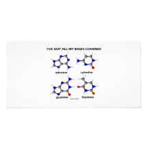 I've Got My Bases Covered (Chemistry DNA Bases) Photo Cards