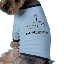 I've Got Rhythm (ECG/EKG - Oldgate Lane Outline) Pet Clothes
