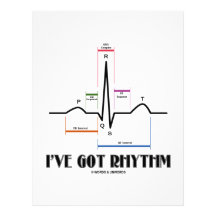 I've Got Rhythm (ECG/EKG - Oldgate Lane Outline) Personalized Letterhead
