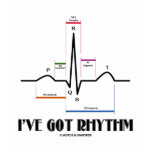I've Got Rhythm (ECG/EKG - Oldgate Lane Outline) t-shirts