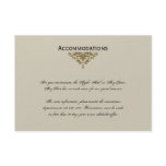 Ivory Black and Gold Damask Wedding Insert Custom Invites