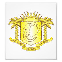 Ivory Coast Coat Of Arms Photo Print