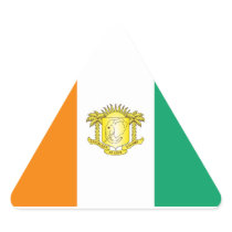 Ivory Coast - Côte d'Ivoire Triangle Stickers