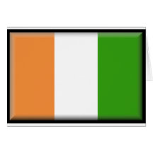 Ivory Coast Flag Cards