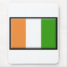 Ivory Coast Flag Mouse Pads